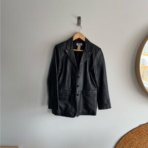 Women's Black Leather Jacket